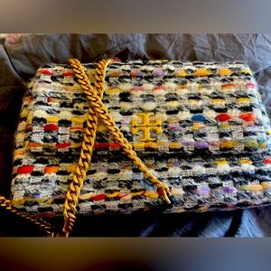 Tory Burch Kira Tweed Convertible Shoulder bag